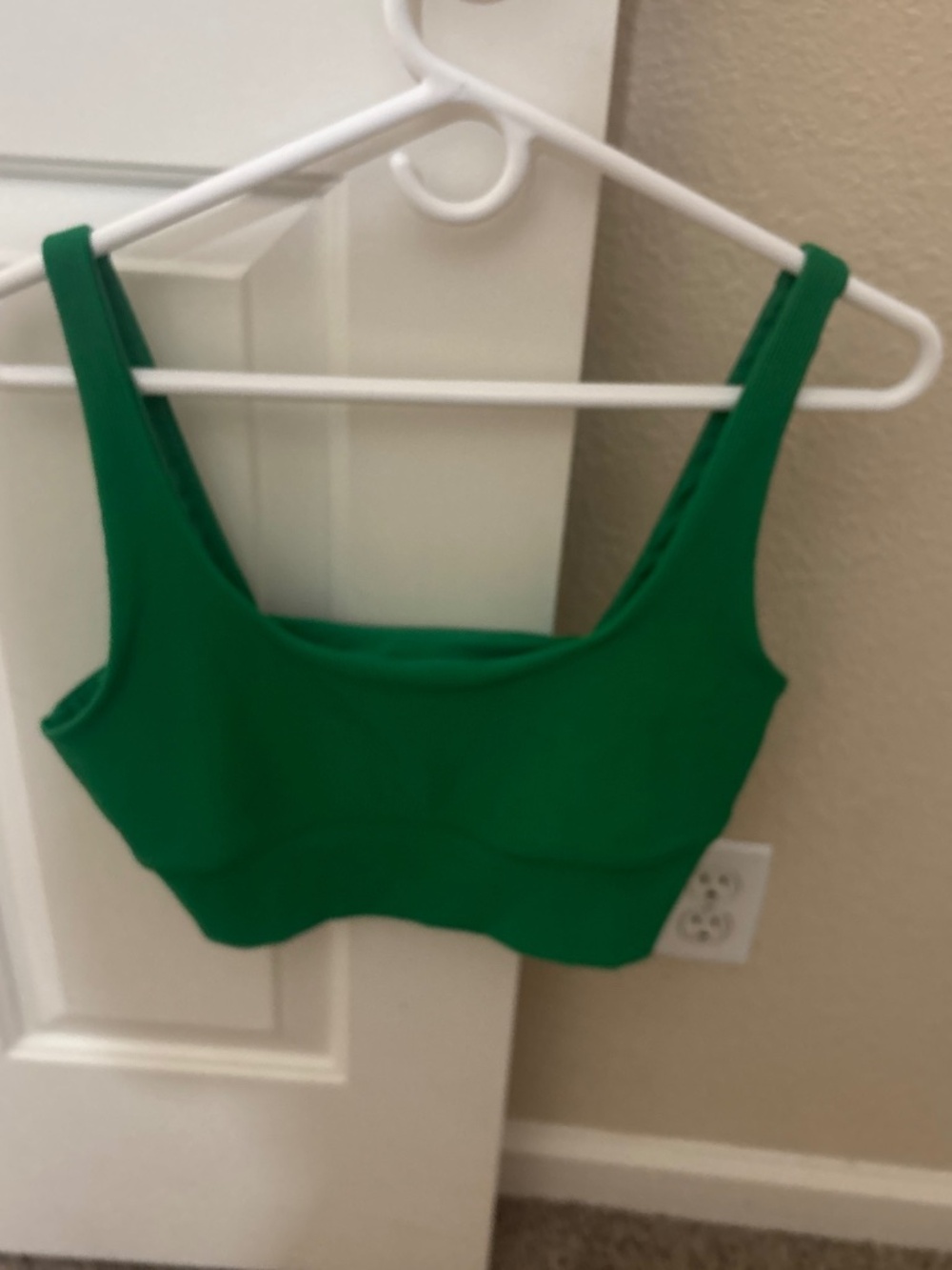 Beach riot, green sports bra new extra large